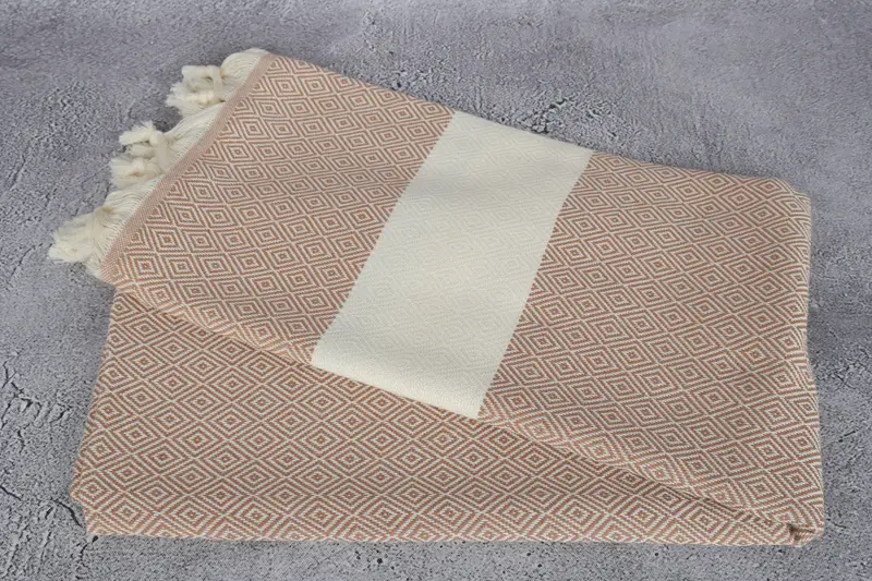 Monogrammed Beach Towel, Turkish bath towel for spa, Custom Wedding Gift, Holiday Towel, Custom Gift, Baby Boy Gift, 70x40 Cotton Diamond Towel - 6