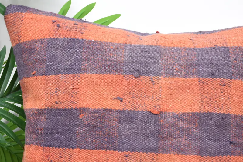 Rustikales Kissengehäuse, türkisches Kilim -Kissen, Boho -Kissen -Scheinabdeck - 2