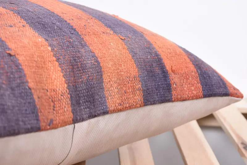 Rustikales Kissengehäuse, türkisches Kilim -Kissen, Boho -Kissen -Scheinabdeck - 7