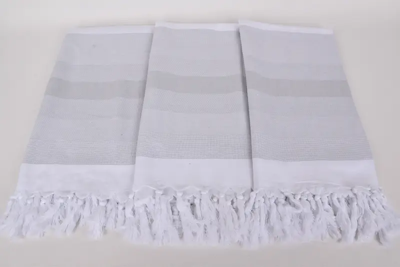 Handwoven organic Turkish towel for spa, Gift For Him, Baby Boy Gift, Travel towel, Luxury towel, 70x40 Cotton Striped Towel, Embroidery Towel - 7