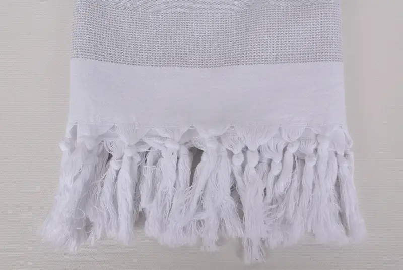 Handwoven organic Turkish towel for spa, Gift For Him, Baby Boy Gift, Travel towel, Luxury towel, 70x40 Cotton Striped Towel, Embroidery Towel - 3