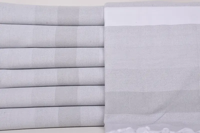 Handwoven organic Turkish towel for spa, Gift For Him, Baby Boy Gift, Travel towel, Luxury towel, 70x40 Cotton Striped Towel, Embroidery Towel - 1