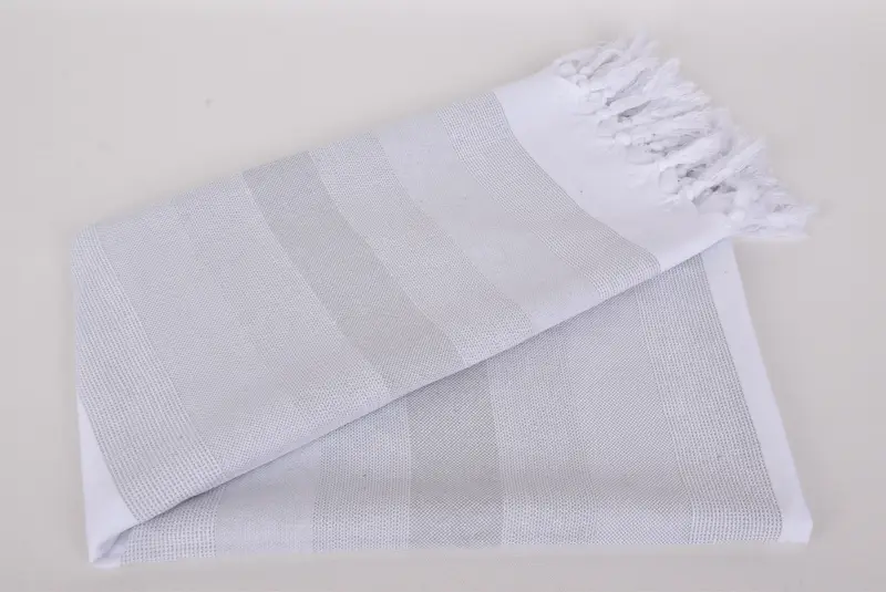 Handwoven organic Turkish towel for spa, Gift For Him, Baby Boy Gift, Travel towel, Luxury towel, 70x40 Cotton Striped Towel, Embroidery Towel - 4