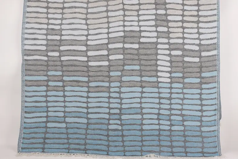 Toalla de caja de regalo personalizada, toalla de baño turca, azul asimétrico, 40x69 pulgadas