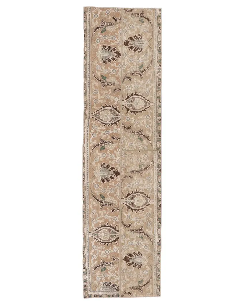 Gri, Kahverengi Kamuflaj Halı 2x7,5 ft, Şık Ev Dekorasyonu