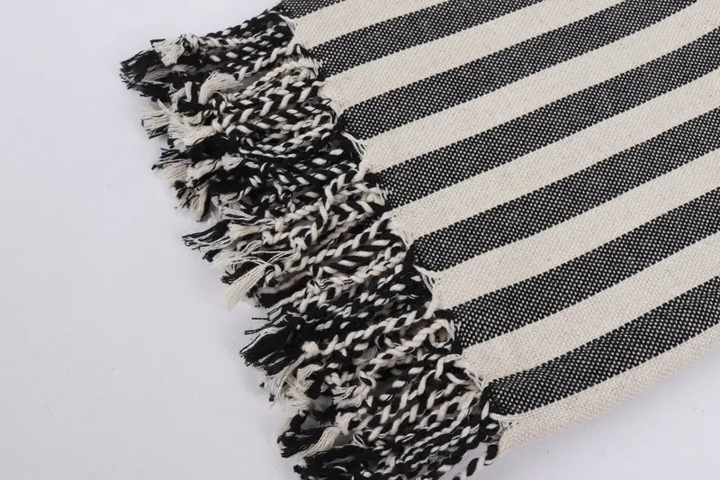 Pool Towels, Bridesmaid Gift, Bridesmaid Favors, Fouta towel, Custom Bath Towel, Organic Towel, 70x40 Linen Striped Towel, Personalized Wedding Gift - 7