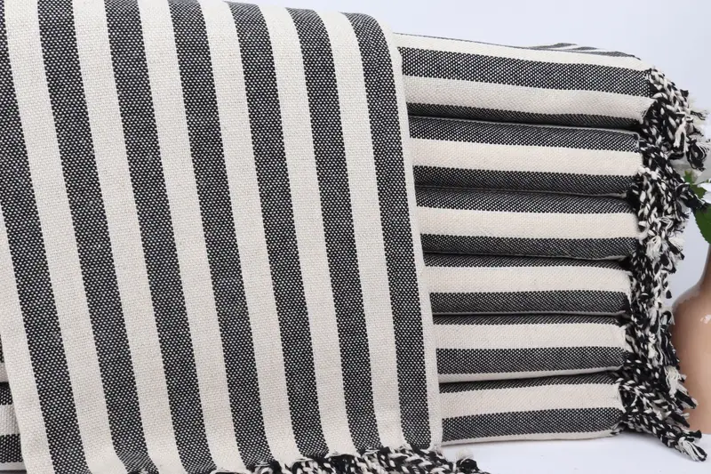Pool Towels, Bridesmaid Gift, Bridesmaid Favors, Fouta towel, Custom Bath Towel, Organic Towel, 70x40 Linen Striped Towel, Personalized Wedding Gift - 1