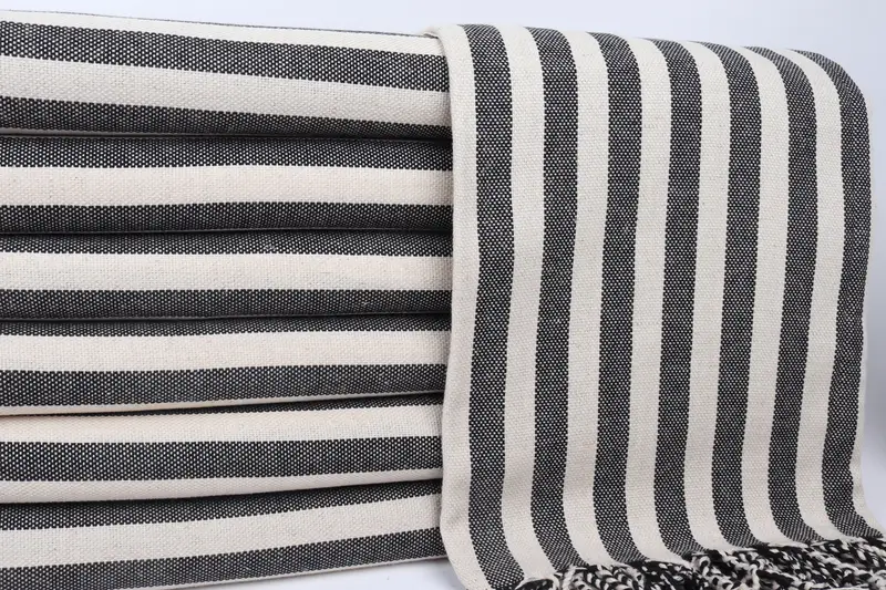 Pool Towels, Bridesmaid Gift, Bridesmaid Favors, Fouta towel, Custom Bath Towel, Organic Towel, 70x40 Linen Striped Towel, Personalized Wedding Gift - 2