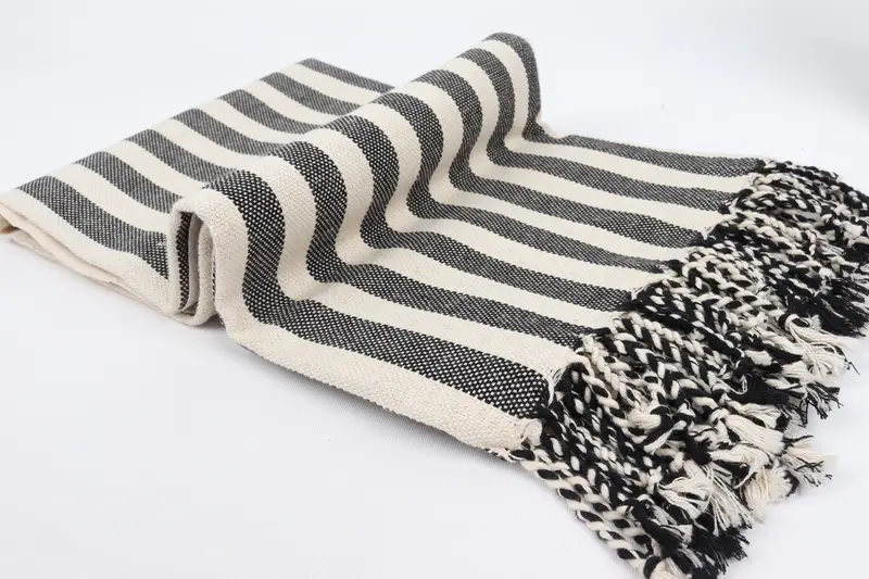 Pool Towels, Bridesmaid Gift, Bridesmaid Favors, Fouta towel, Custom Bath Towel, Organic Towel, 70x40 Linen Striped Towel, Personalized Wedding Gift - 6