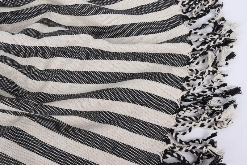 Pool Towels, Bridesmaid Gift, Bridesmaid Favors, Fouta towel, Custom Bath Towel, Organic Towel, 70x40 Linen Striped Towel, Personalized Wedding Gift - 8