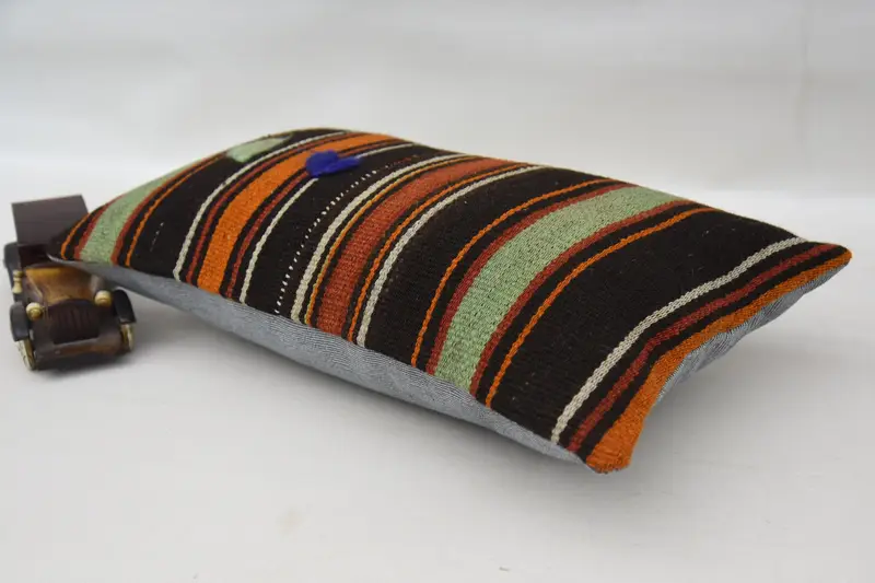 Pillow for Sofa, Cushion Cover, Vintage Pillow, Bohemian Cushion Pillow Cover, Pillow for Couch, 12x20 Brown Cushion - 6