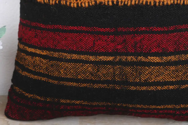 Pillow Case, 18x18 Red Cushion Cover, Sofa Cushion Case, Gift Pillow, Personalized Gift Pillow Cushion, Kilim Cushion Sham, Home Decor Pillow - 3