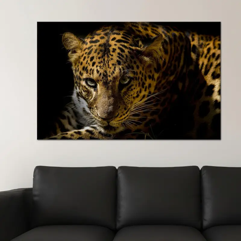 Lienzo de animales salvajes: arte inspirado en un loft para la cueva de tu hombre