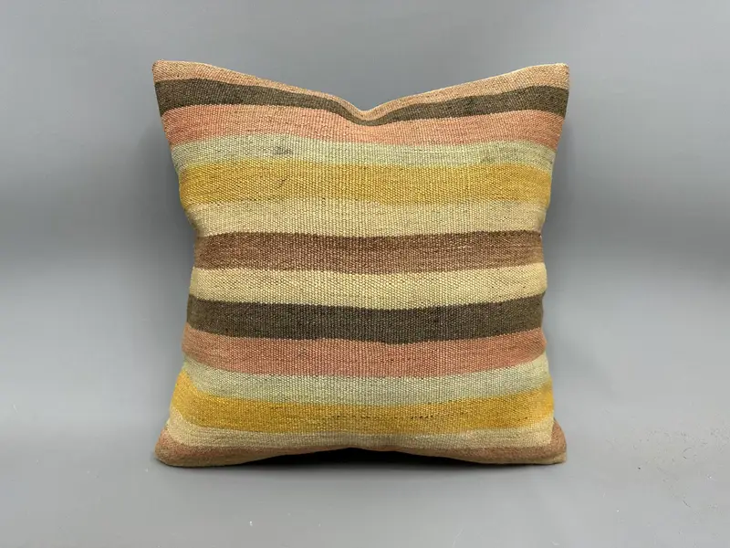 20x20 Beige Pillow Cover, Pillow Sham, Authentic Cushion Case, Floor Cushion, Boho Pillow, Turkish Pillow, Boho Pillow Sham Cover, Bed Cushion - 4