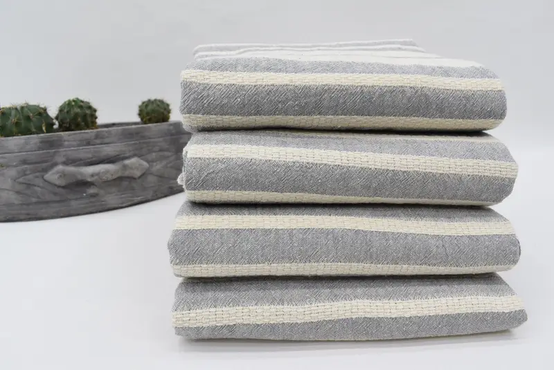 70x34 Cotton Striped Towel, Bachelorette Party Gifts, Wedding Shower Gift, Home Decor Gifts, Quick-Dry Beach Towel, Housewarming Gift, Summer Towel - 7