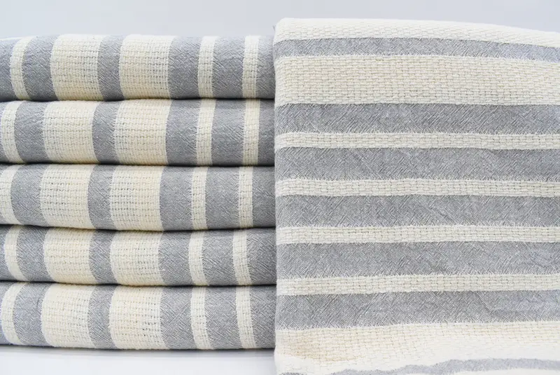70x34 Cotton Striped Towel, Bachelorette Party Gifts, Wedding Shower Gift, Home Decor Gifts, Quick-Dry Beach Towel, Housewarming Gift, Summer Towel - 1