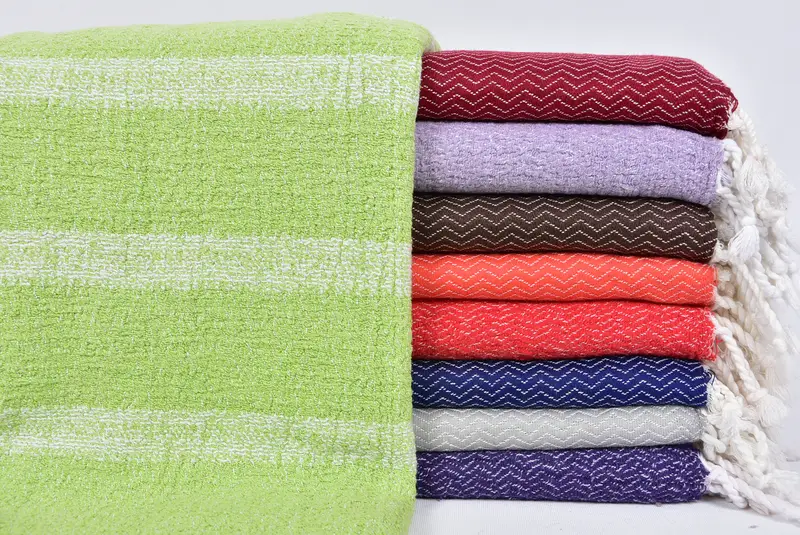 70x36 Cotton Striped Towel, Beach Size Towel, Best Friend Gift, Bachelorette Party Decorations, Anniversary Gift For Her, Lightweight Turkish towel - 1
