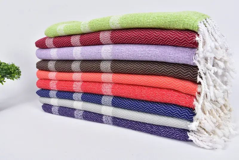 70x36 Cotton Striped Towel, Beach Size Towel, Best Friend Gift, Bachelorette Party Decorations, Anniversary Gift For Her, Lightweight Turkish towel - 3