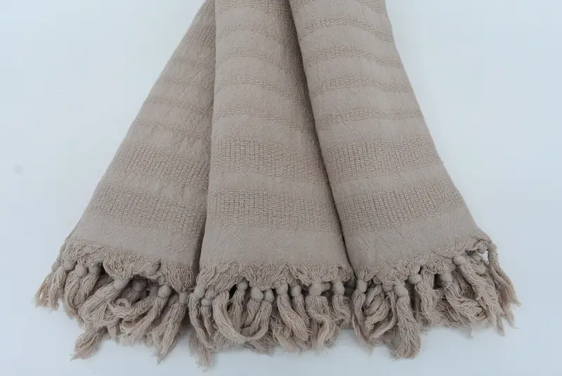 Beach Towel Bulk, Bachelorette Party Gift, Sand-free towel, Wedding Shower Gift, Bridesmaid Towel, 68x36 Cotton Stonewashed Striped Towel - 3