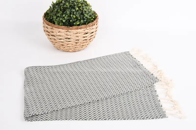 Hediye, 40x20 pamuklu elmas havlu, kişiselleştirilmiş bulaşık havlu, kişiselleştirilmiş hediye, plaj teması bekarlığa veda partisi, monogram el havlu - 4