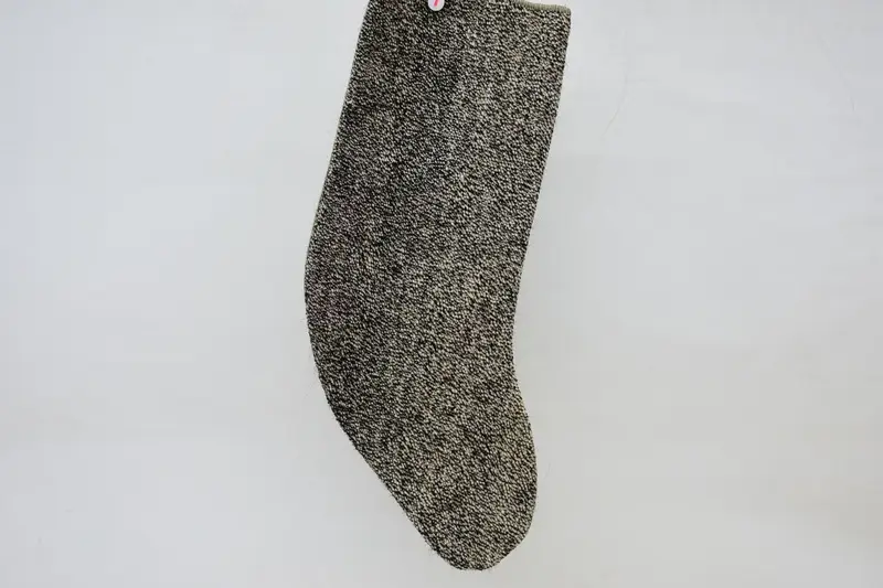 Kahverengi ve Bej Noel Süsleri Çorabı, 15.7 İnç Tatil Çorabı