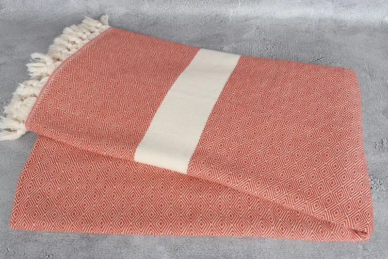 Turkish Cotton Blanket, Turkish Bedspread, Bedspread, 92x80 Cotton Diamond Towel, Gift For Best Friend, Throw Blanket Couch, Bachelorette Gifts - 6