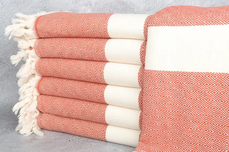 Turkish Cotton Blanket, Turkish Bedspread, Bedspread, 92x80 Cotton Diamond Towel, Gift For Best Friend, Throw Blanket Couch, Bachelorette Gifts - 1