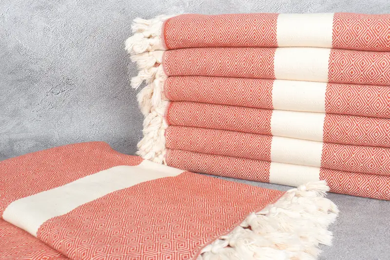 Turkish Cotton Blanket, Turkish Bedspread, Bedspread, 92x80 Cotton Diamond Towel, Gift For Best Friend, Throw Blanket Couch, Bachelorette Gifts - 2