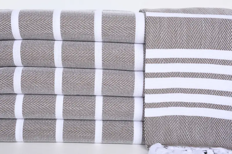 Organic Towel, 36x24 Cotton Herringbone Towel, Personalized Hand Towel, Wedding Favors, Xmas Gifts, Bachelor Gifts, Personalized Dish Towel - 1