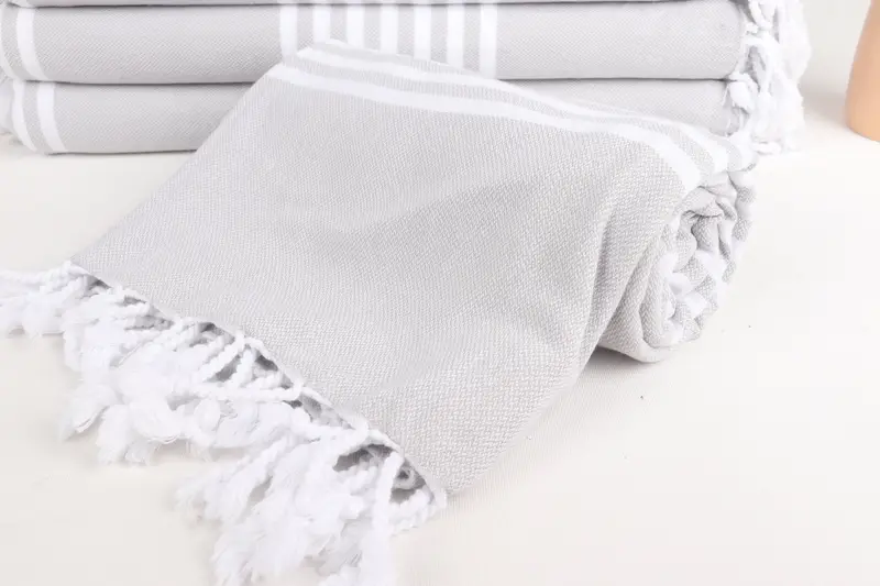 Quick-dry peshtemal, Bridesmaid Gift Towel, Yoga Towel, Wedding Hand Made Gift, 68x40 Cotton Striped Towel, Monogram Beach Towel, Engagement Gift - 4