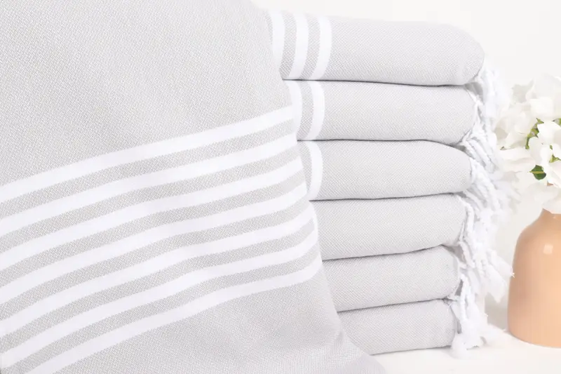 Quick-dry peshtemal, Bridesmaid Gift Towel, Yoga Towel, Wedding Hand Made Gift, 68x40 Cotton Striped Towel, Monogram Beach Towel, Engagement Gift - 1