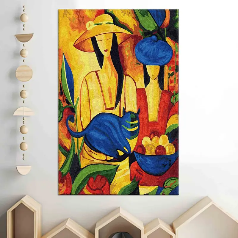 Personalized Wall Art, Pablo Picasso Artwork, Canvas Wall Decor, Picasso Women And Cat Print, Abstract Woman Wall Art,  Gift For The Home, - 1