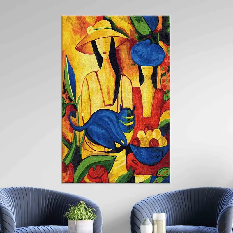 Personalized Wall Art, Pablo Picasso Artwork, Canvas Wall Decor, Picasso Women And Cat Print, Abstract Woman Wall Art,  Gift For The Home, - 3