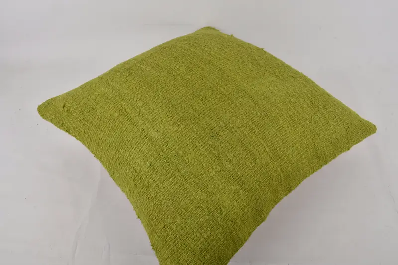 24x24 Green Cushion, Boho Pillow Sham Cover, Ethnic Pillow Cover Pillow Sham, Handmade Kilim Cushion, Pillow Case, Turkish Pillow - 6