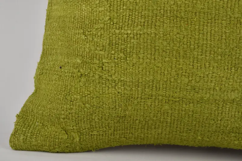 24x24 Green Cushion, Boho Pillow Sham Cover, Ethnic Pillow Cover Pillow Sham, Handmade Kilim Cushion, Pillow Case, Turkish Pillow - 4
