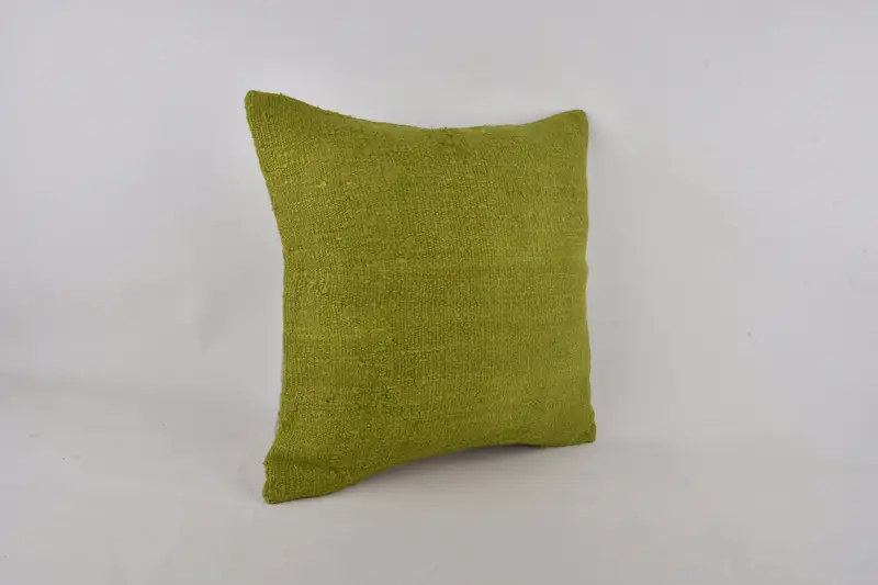 24x24 Green Cushion, Boho Pillow Sham Cover, Ethnic Pillow Cover Pillow Sham, Handmade Kilim Cushion, Pillow Case, Turkish Pillow - 2