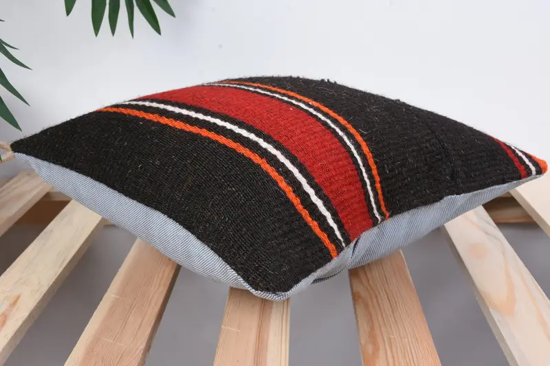 Pillow Sham, 12x12 Brown Pillow Sham, Vintage Pillow, Pillow for Couch, Yoga Cushion Cover, Cotton Cushion, Boho Pillow Sham Cover - 6