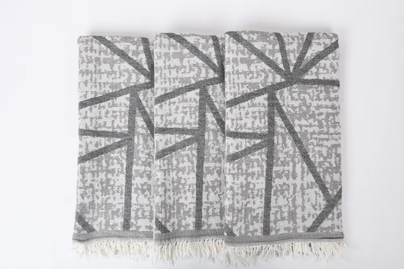70x40 Cotton Asymmetric Design Towel, Engagement Gift, Cute Beach Towel, Personalized Beach Towel, Monogram Turkish Towel, Lightweight Turkish towel - 8