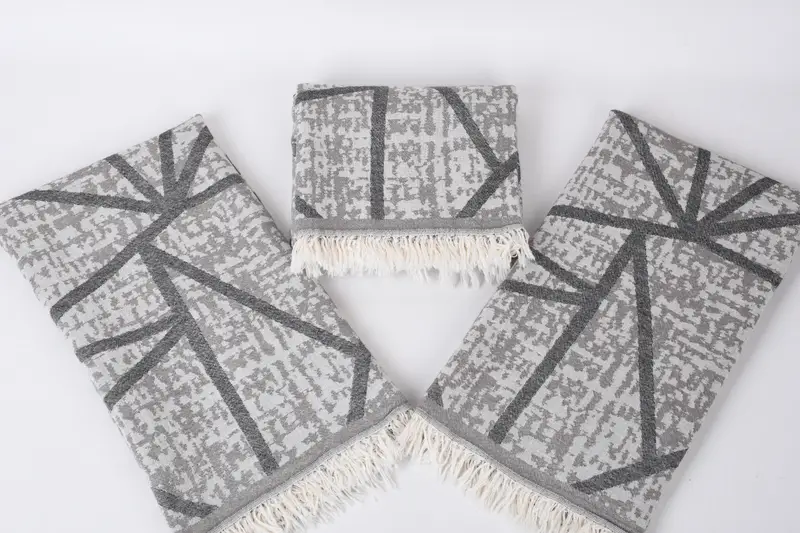 70x40 Cotton Asymmetric Design Towel, Engagement Gift, Cute Beach Towel, Personalized Beach Towel, Monogram Turkish Towel, Lightweight Turkish towel - 7