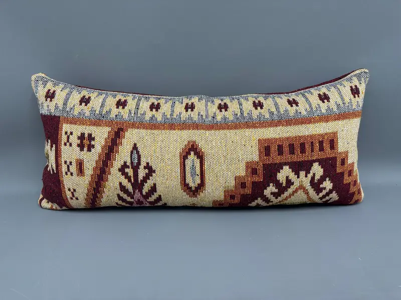 Wholesale Pillow Case, 16x36 Yellow Cushion Cover, Handmade Kilim Cushion, Kilim Pillow, Farmhouse Pillow Case, Pillow Sham, Kilim Pillow Cover - 4