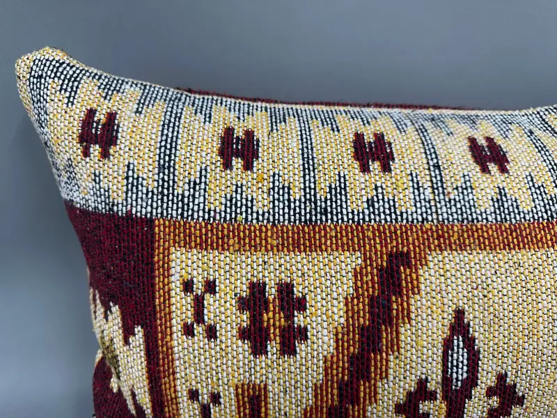 Wholesale Pillow Case, 16x36 Yellow Cushion Cover, Handmade Kilim Cushion, Kilim Pillow, Farmhouse Pillow Case, Pillow Sham, Kilim Pillow Cover - 5