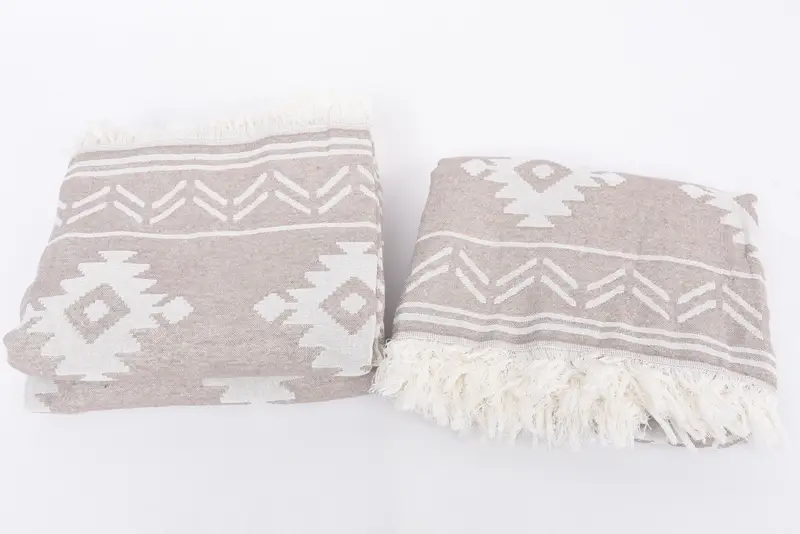 Travel Towel, Organic Turkish towel, Quick-dry towel, Gym Towel, Sand-resistant towel, 74x40 Cotton Geometric Towel, Valentines Day Gift For Him - 8