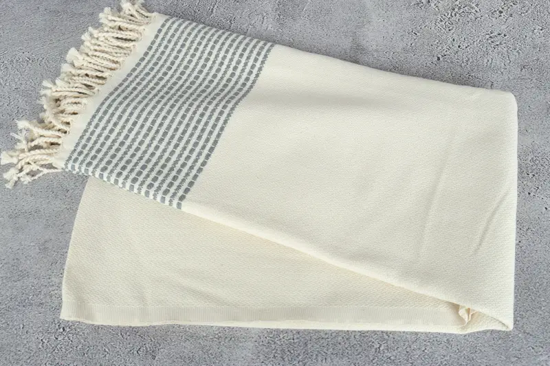 Monogrammed Beach Towel, Bridal Gifts, Travel Towel, 70x36 Cotton Striped Towel, Wedding Hand Made Gift, Best Friend Gift, Turkish hand towel - 6