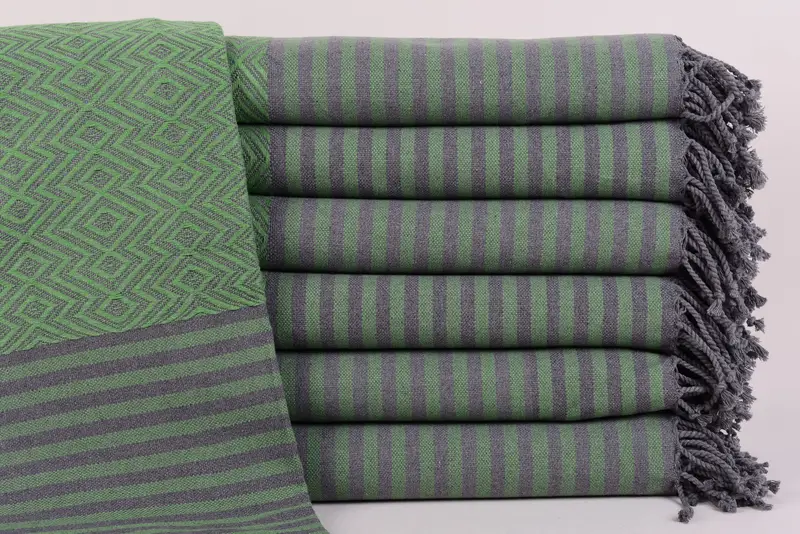 Personalized Apple Green Diamond Towel, 70x40 Inches, Bachelorette Party Favor