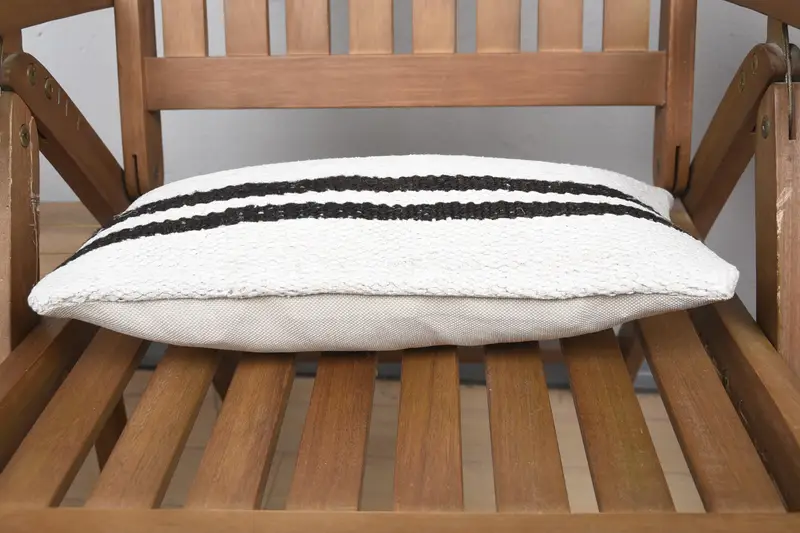 Vintage Pillow, Handmade Kilim Cushion, Cushion Cover, 8x16 White Cushion Cover, Pillow for Couch - 5