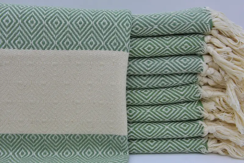 Kitchen Towel, Monogram Kitchen Towel, Monogram Turkish Bath Towel, Personalized Gift, Xmas Gifts, Bridesmaid Favors, 36x20 Cotton Diamond Towel - 1