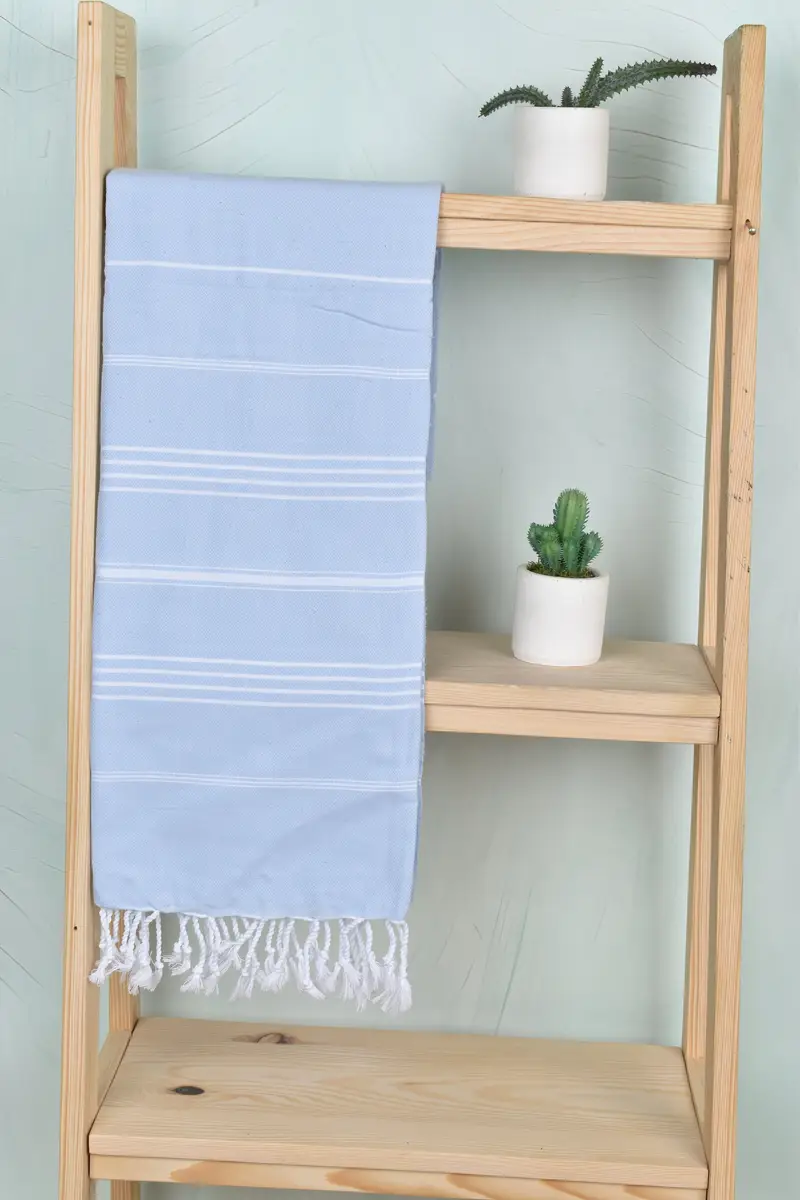 Turkish Towel USA, 70x40 Cotton Striped Towel, Bridesmaid Gifts, Sand-free towel, Best Friend Christmas Gift, Soft and absorbent Turkish towel - 7