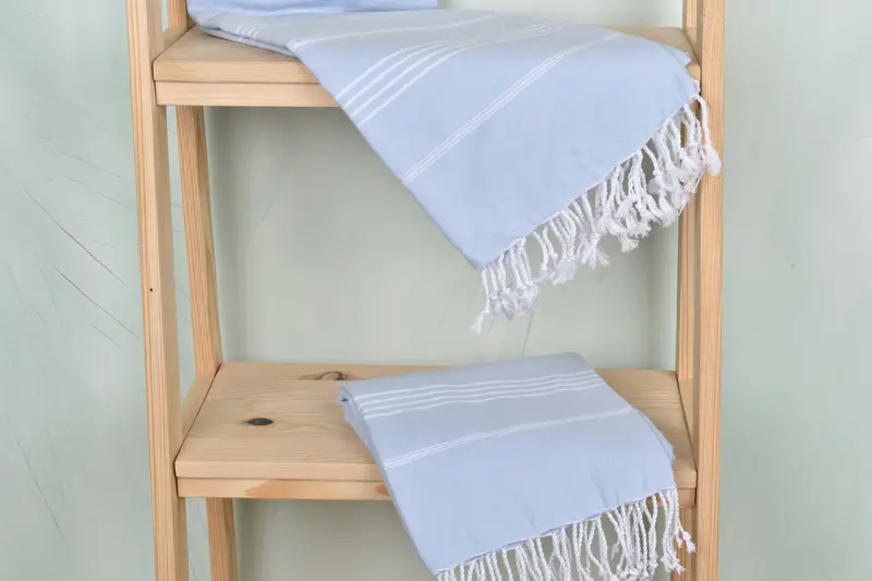 Turkish Towel USA, 70x40 Cotton Striped Towel, Bridesmaid Gifts, Sand-free towel, Best Friend Christmas Gift, Soft and absorbent Turkish towel - 4