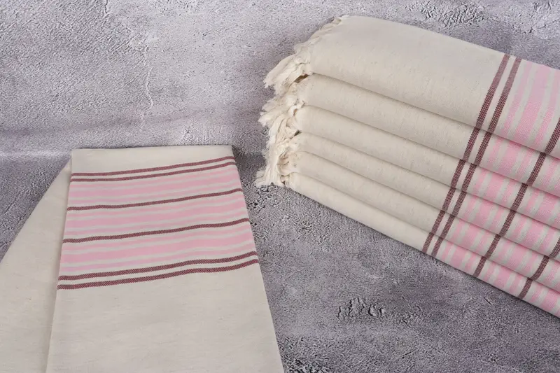 Handwoven Turkish bath towel, Beach Towel Bulk, Gift For Coworker, 70x40 Linen Striped Towel, Housewarming Gift, Quick-dry peshtemal, Summer Towel - 2