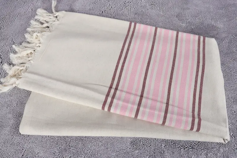 Handwoven Turkish bath towel, Beach Towel Bulk, Gift For Coworker, 70x40 Linen Striped Towel, Housewarming Gift, Quick-dry peshtemal, Summer Towel - 6